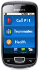 Samsung Mini running Health Phone App