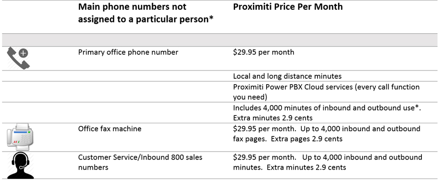 Medium/Large Business Bundle Pricing and Features