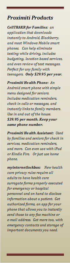 Proximiti Products brief